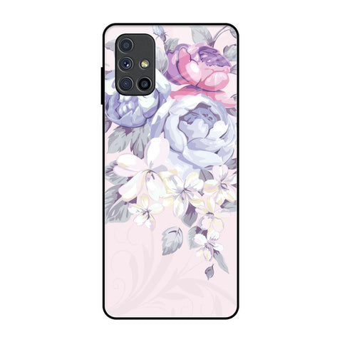 Elegant Floral Glossy Case for Samsung Galaxy M51