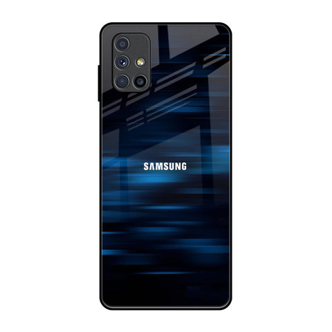Blue Rough Abstract Glossy Case for Samsung Galaxy M51