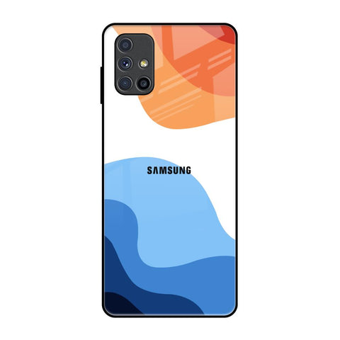 Wavy Color Pattern Glossy Case for Samsung Galaxy M51
