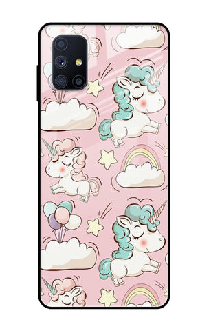 Balloon Unicorn Glossy case for Samsung Galaxy M51