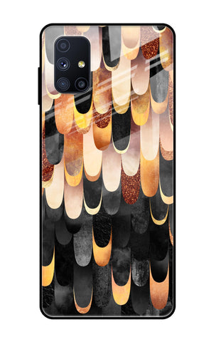 Bronze Abstract Glossy Case for Samsung Galaxy M51