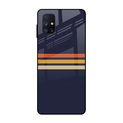 Tricolor Stripes Glossy Case For Samsung Galaxy M51