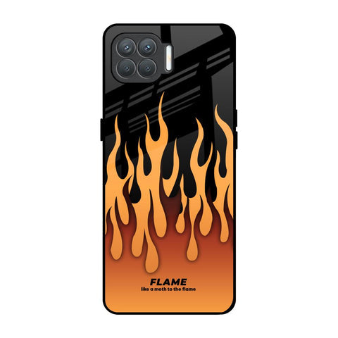 Fire Flame Glossy Case for Oppo F17 Pro