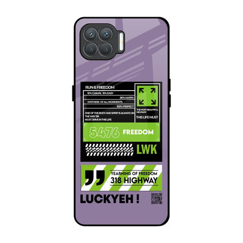Run & Freedom Glossy Case for Oppo F17 Pro