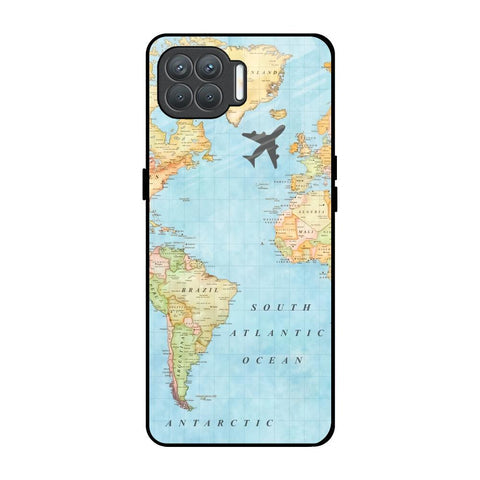 Travel Map Glossy Case for Oppo F17 Pro