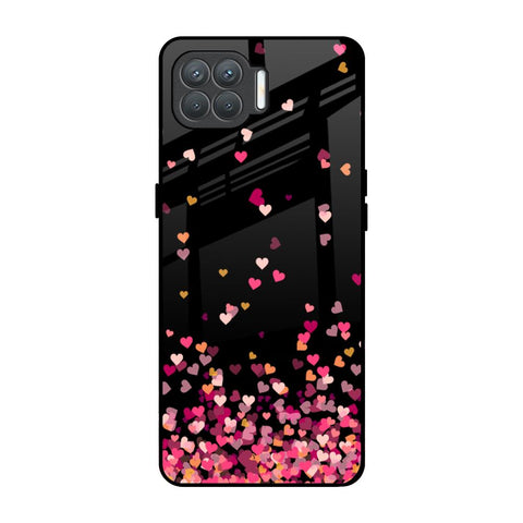 Heart Rain Fall Glossy Case For Oppo F17 Pro