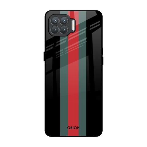 Vertical Stripes Glossy Case for Oppo F17 Pro