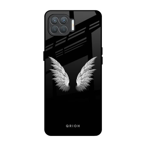 White Angel Wings Glossy Case for Oppo F17 Pro