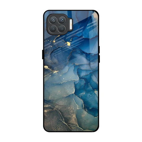 Blue Cool Marble Glossy Case for Oppo F17 Pro
