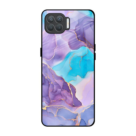 Alcohol ink Marble Glossy Case for Oppo F17 Pro