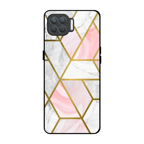 Geometrical Marble Glossy Case for Oppo F17 Pro