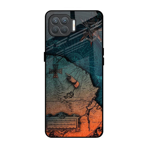 Geographical Map Glossy Case for Oppo F17 Pro