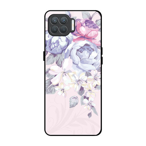Elegant Floral Glossy Case for Oppo F17 Pro