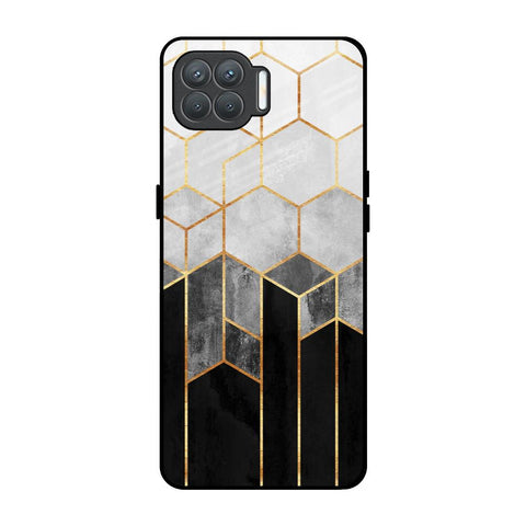 Tricolor Pattern Glossy Case for Oppo F17 Pro
