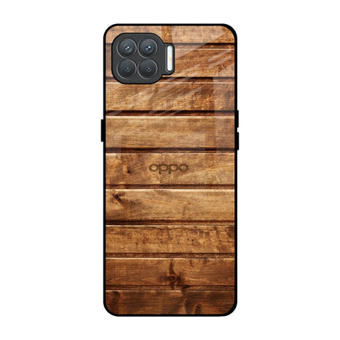 Wooden Planks Glossy Case for Oppo F17 Pro
