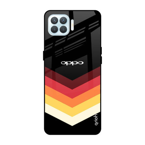 Abstract Arrow Pattern Glossy Case For Oppo F17 Pro