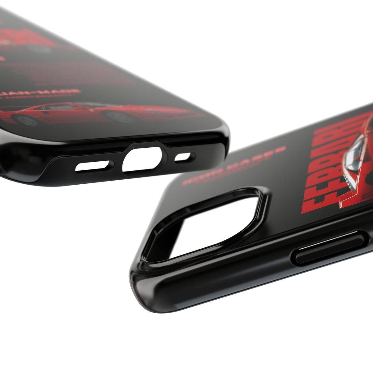 Ferrari F40 Black Premium Tough Shining Phone Case (Double Layer) Available For All iPhone Models