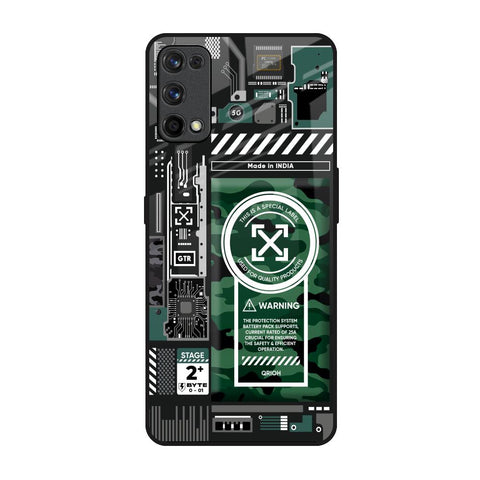 Green Camo Circuit Glossy Case for Realme 7 Pro