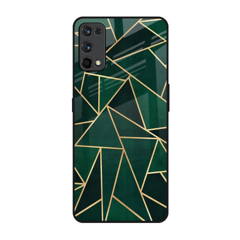 Abstract Green Glossy Case For Realme 7 Pro