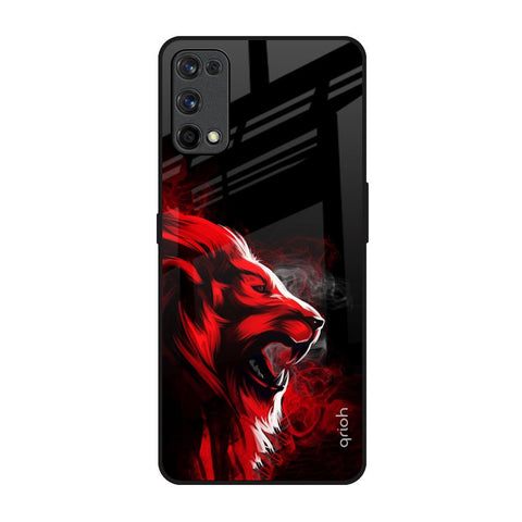 Red Angry Lion Glossy Case for Realme 7 Pro