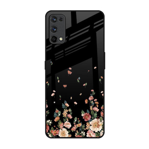 Floating Floral Print Glossy Case for Realme 7 Pro