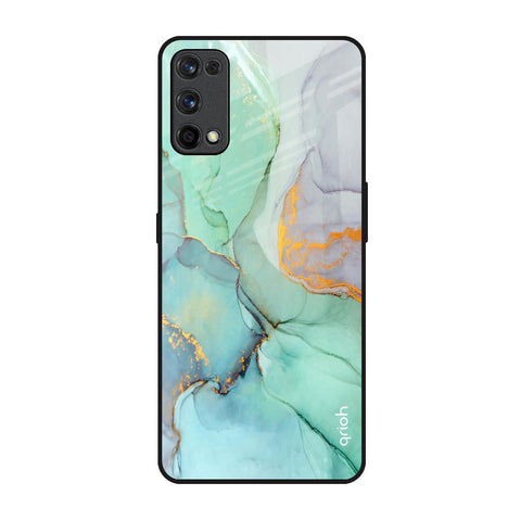 Green Marble Glossy Case for Realme 7 Pro