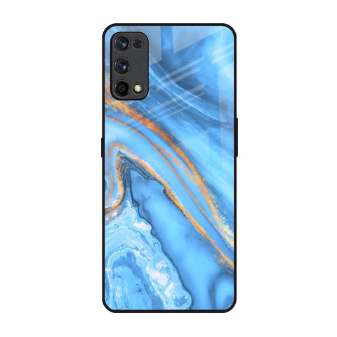 Vibrant Blue Marble Glossy Case for Realme 7 Pro