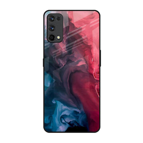 Blue & Red Smoke Glossy Case for Realme 7 Pro