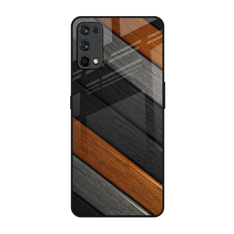 Tri Color Wood Glossy Case for Realme 7 Pro