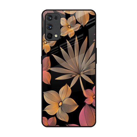 Lines Pattern Flowers Glossy Case for Realme 7 Pro