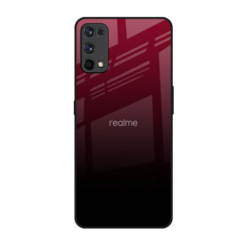 Wine Red Glossy Case For Realme 7 Pro
