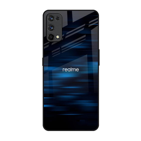 Blue Rough Abstract Glossy Case for Realme 7 Pro