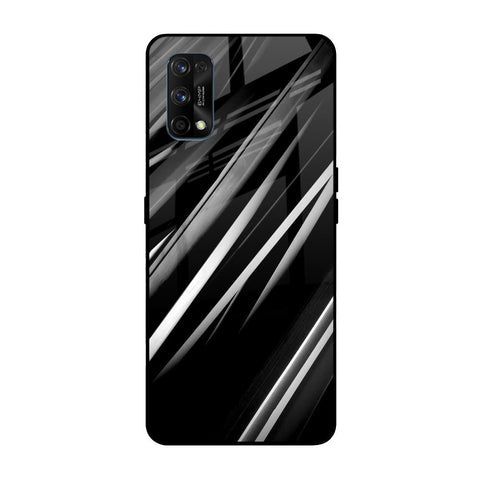 Black & Grey Gradient Glossy Case For Realme 7 Pro