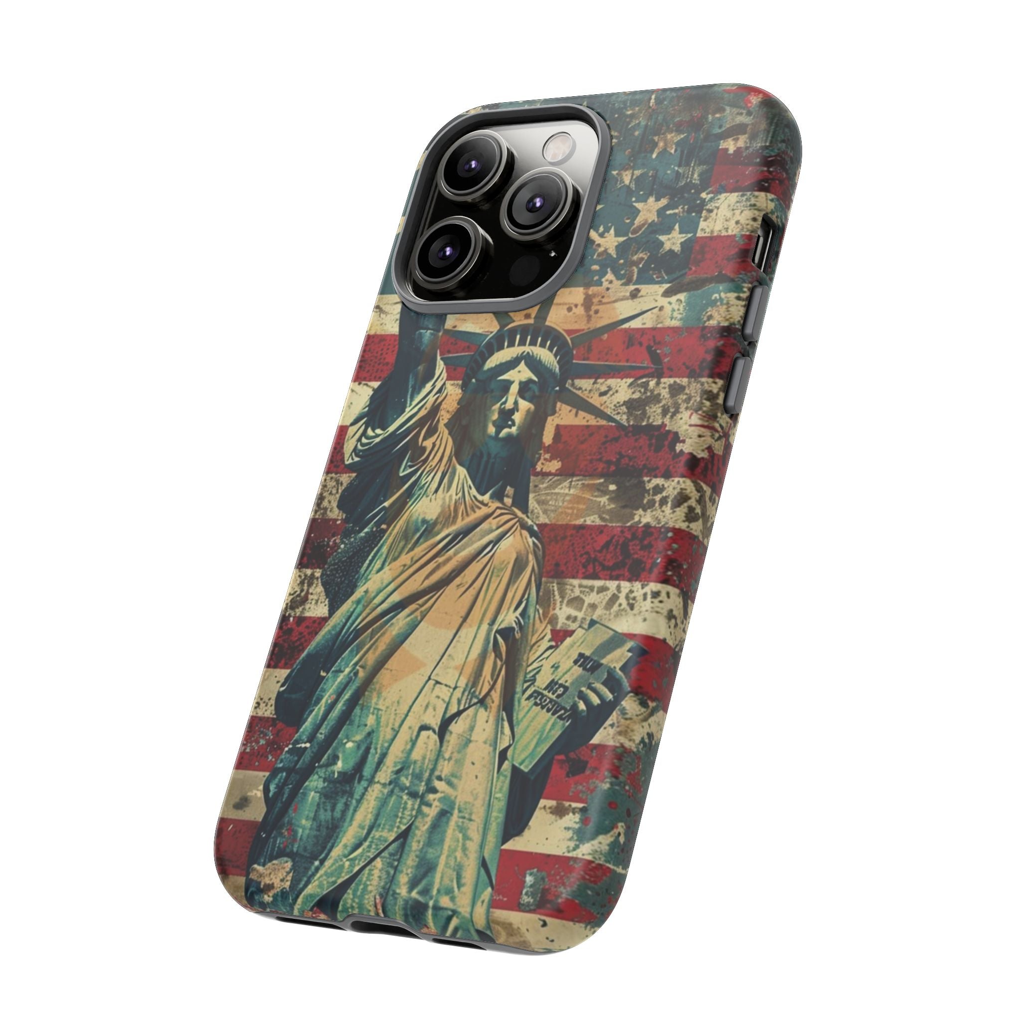 Vintage Liberty Premium Tough Shining Phone Case (Double Layer) Available For All iPhone Models