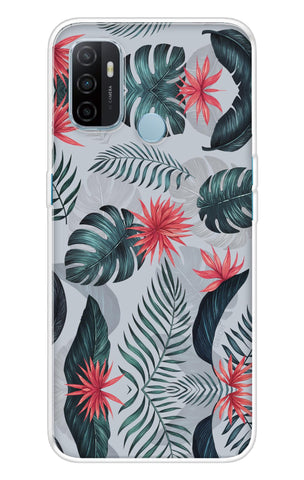 Retro Floral Leaf Soft Cover for Oppo A53