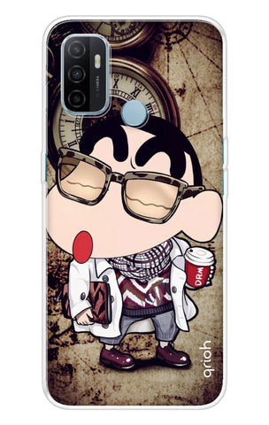 Nerdy Shinchan Soft Cover for Oppo A53