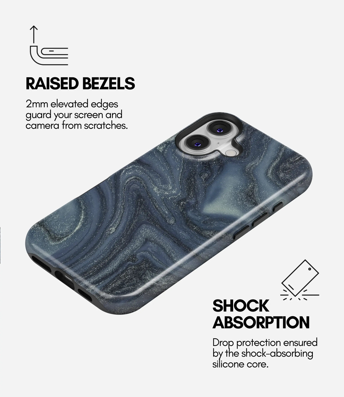 Cosmic Drift Premium Tough Shining Phone Case (Double Layer) Available For All iPhone Models