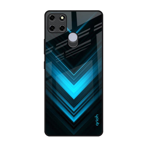 Vertical Blue Arrow Glossy Case For Realme C12