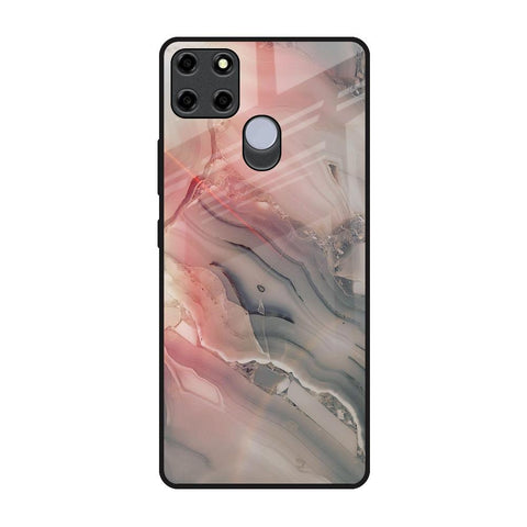 Pink And Grey Marble Glossy Case For Realme C12