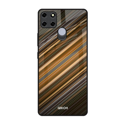 Diagonal Slash Pattern Glossy Case for Realme C12