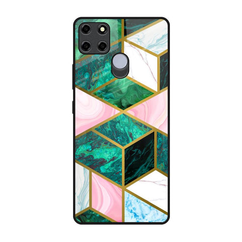 Seamless Green Marble Glossy Case for Realme C12