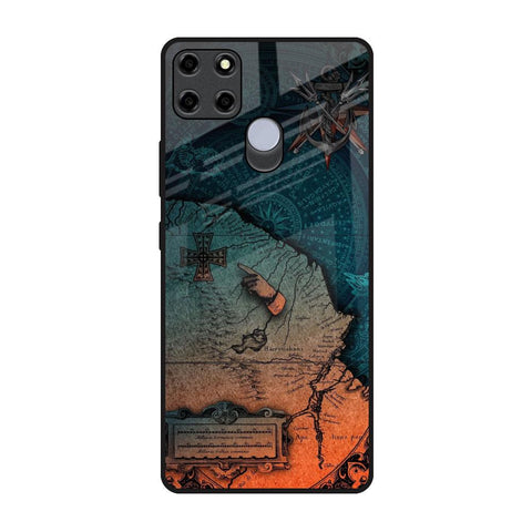 Geographical Map Glossy Case for Realme C12