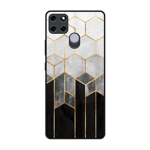 Tricolor Pattern Glossy Case for Realme C12