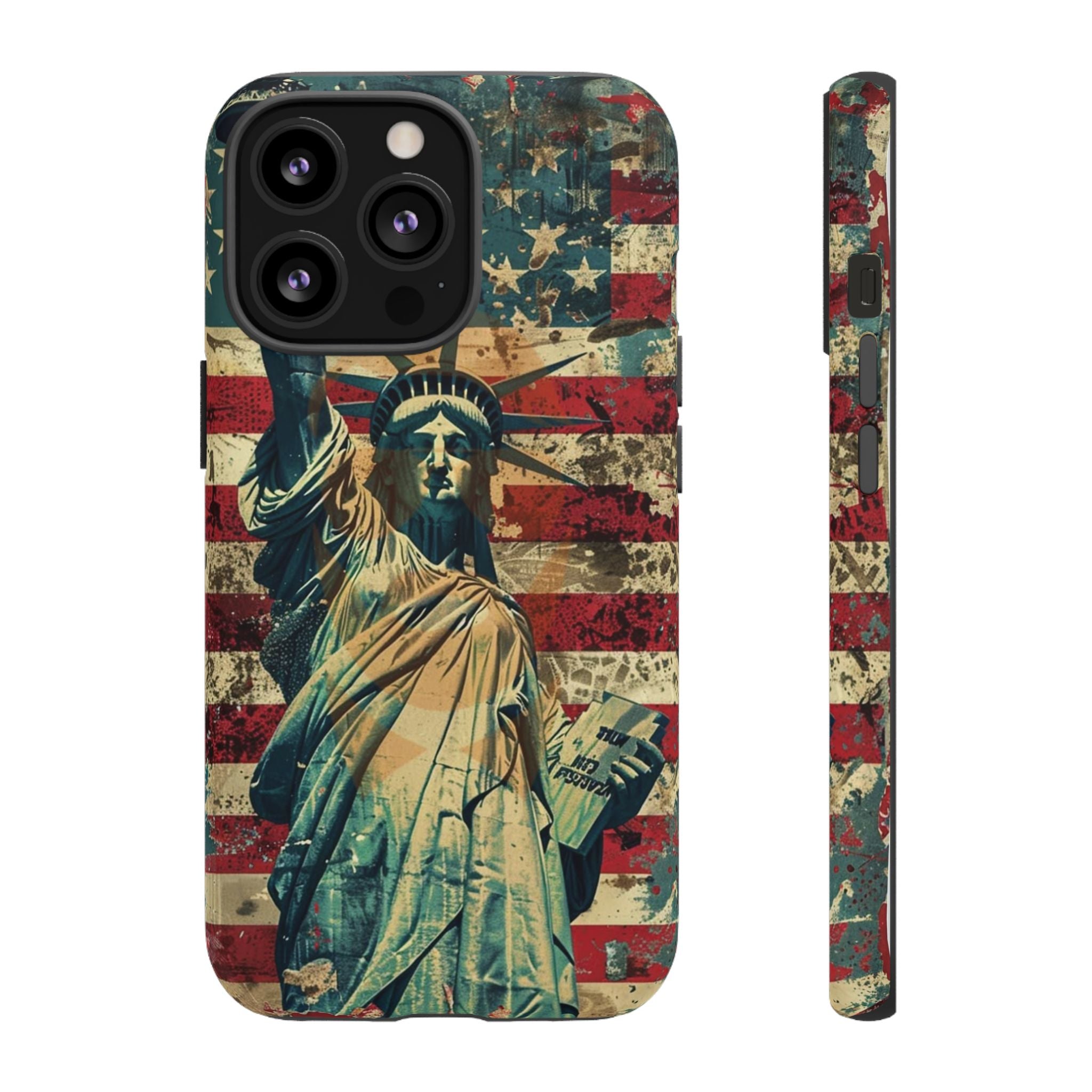 Vintage Liberty Premium Tough Shining Phone Case (Double Layer) Available For All iPhone Models