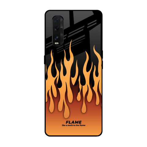 Fire Flame Glossy Case for Oppo Find X2