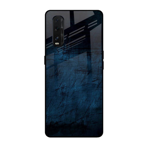 Dark Blue Grunge Glossy Case for Oppo Find X2