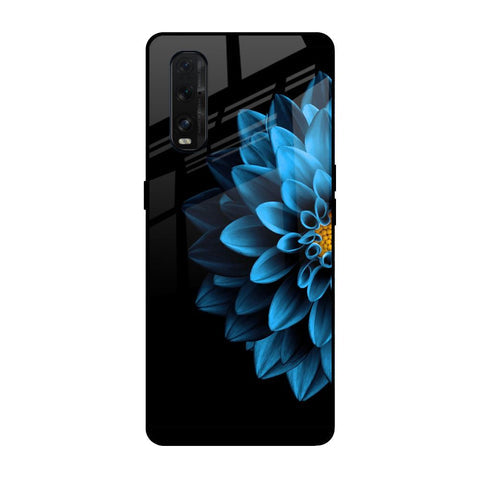 Half Blue Flower Glossy Case for Oppo Find X2