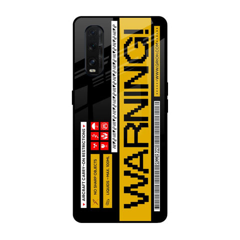 Aircraft Warning Glossy Case for Oppo Find X2