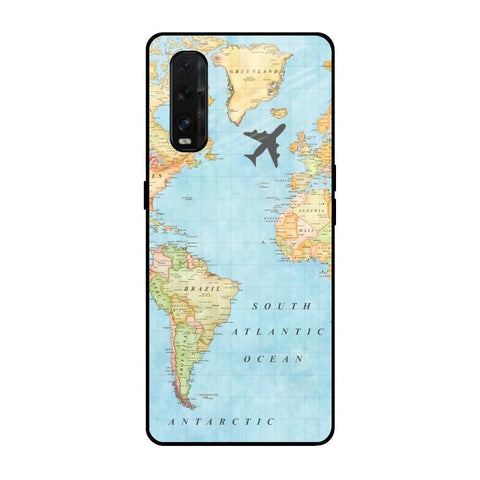 Travel Map Glossy Case for Oppo Find X2