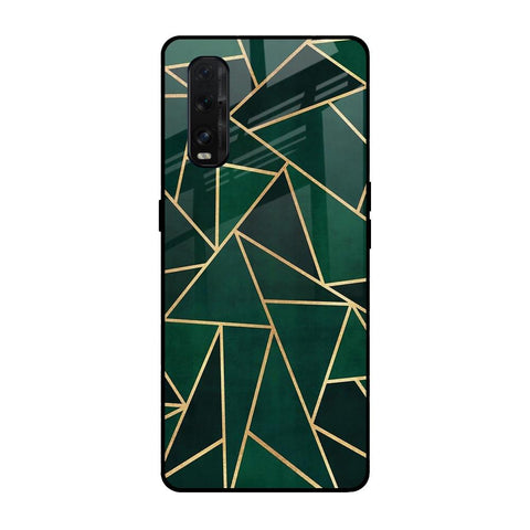 Abstract Green Glossy Case For Oppo Find X2
